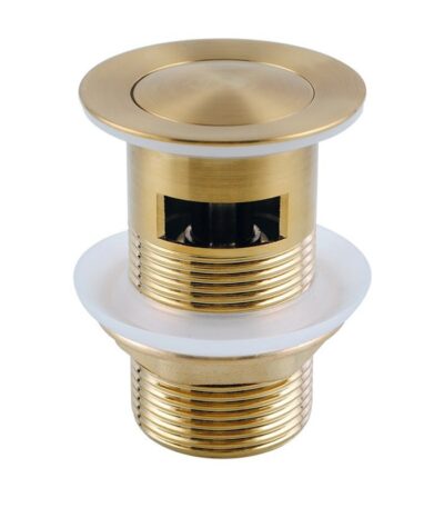 Brushed Brass Pop Up Waste Overflow