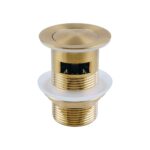 Brushed Brass Pop Up Waste Overflow