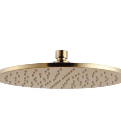 250mm Brushed Brass Shower Head