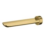 RUSHY Series 180mm Brushed Brass Bathtub/Basin Wall Spout