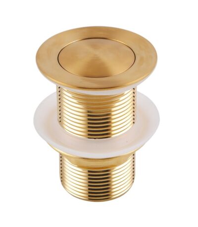 Brushed Brass Pop Up Waste No Overflow