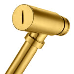 Round Brushed Brass Bottle Trap G1 1/2"