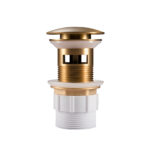 Brushed Brass Pop Up Waste Overflow