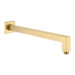 400mm Brushed Brass Wall Shower Arm