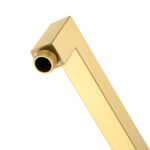 400mm Brushed Brass Wall Shower Arm