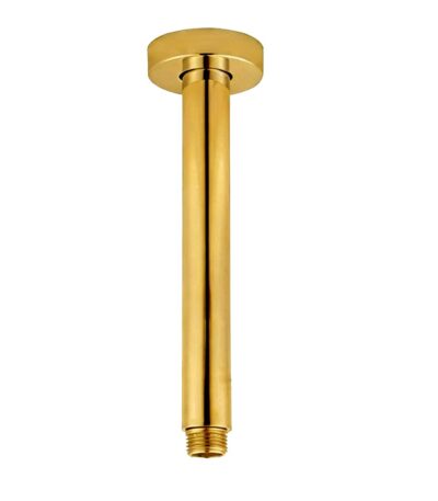 200mm Brushed Brass Ceiling Shower Arm