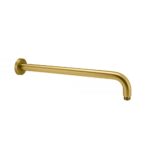 400mm Brushed Brass Wall Shower Arm