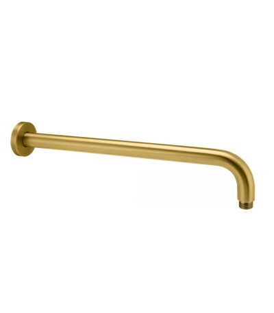 400mm Brushed Brass Wall Shower Arm