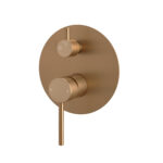LUCID PIN Series Brushed Copper Diverter Mixer Trim Kit (match CLPD)
