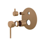 LUCID PIN Series Brushed Copper Diverter Mixer Trim Kit (match CLPD)