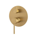LUCID PIN Series Brushed Brass Diverter Mixer Trim Kit (match CLPD)