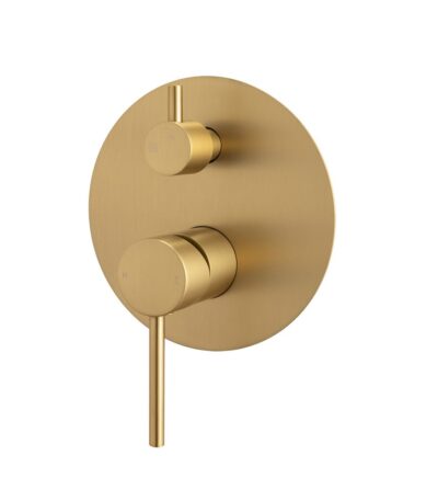 LUCID PIN - Brushed Brass Diverter Mixer