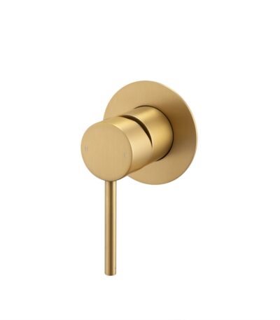 LUCID PIN - Brushed Brass Wall Mixer