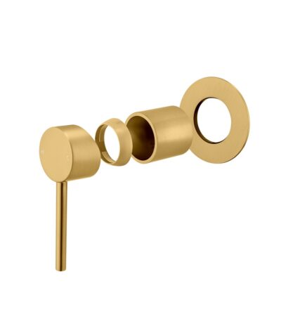 LUCID PIN Brushed Brass Wall Mixer Trim Kit Only (match CLPM)