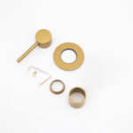 LUCID PIN Brushed Brass Wall Mixer Trim Kit Only (match CLPM)