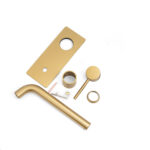 LUCID PIN Series Brushed Brass Spout Mixer Trim Kit Only (match CLPS)