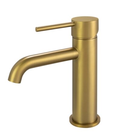 LUCID PIN - Brushed Brass Basin Mixer