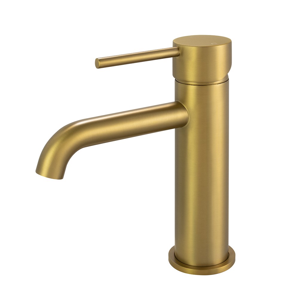 LUCID PIN - Brushed Brass Basin Mixer 1 LUCID PIN - Brushed Brass Basin Mixer