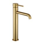LUCID PIN - Brushed Brass Tall Basin Mixer
