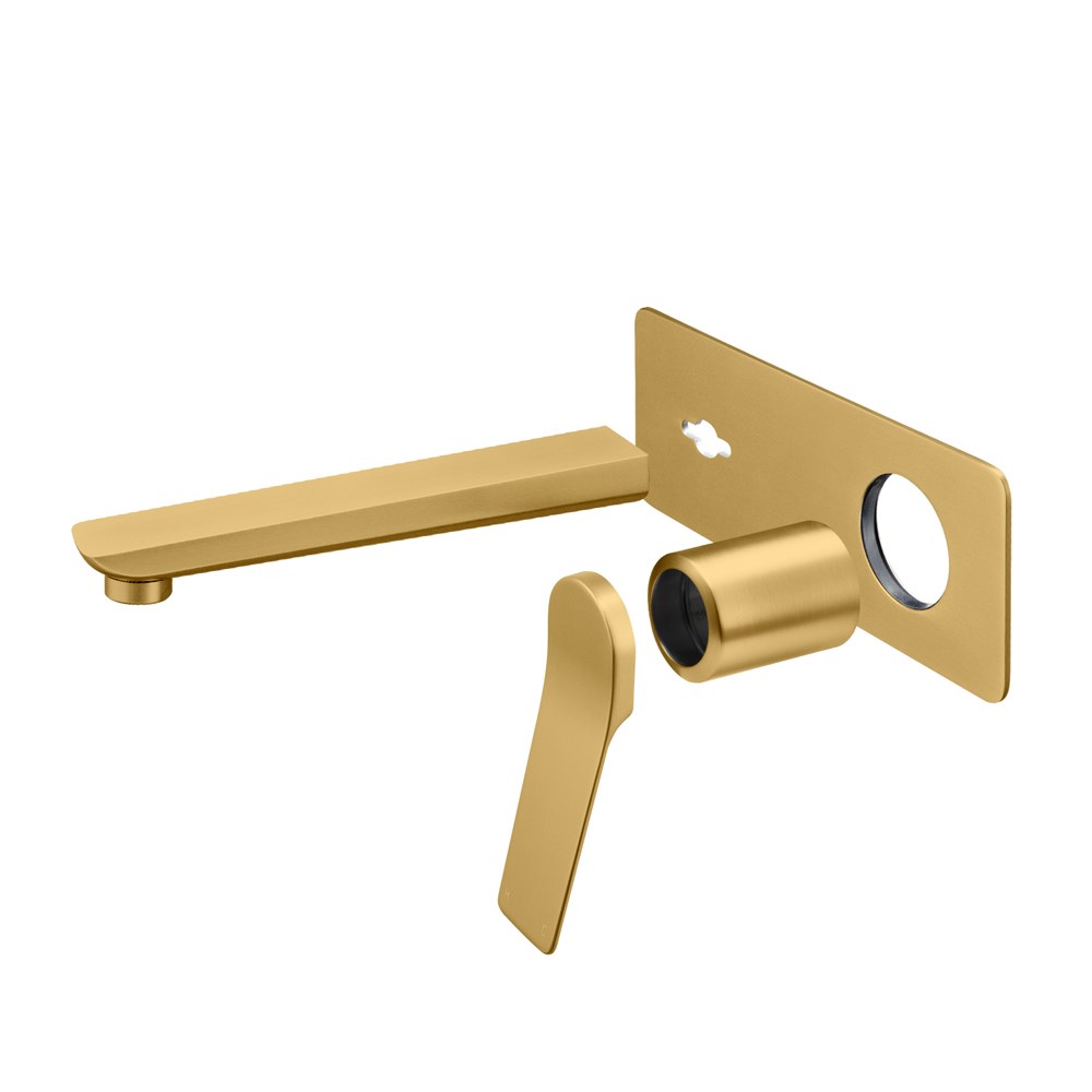 RUSHY Series Brushed Brass Spout Mixer Trim Kit Only (match CLPS) 1 RUSHY Series Brushed Brass Spout Mixer Trim Kit Only (match CLPS)