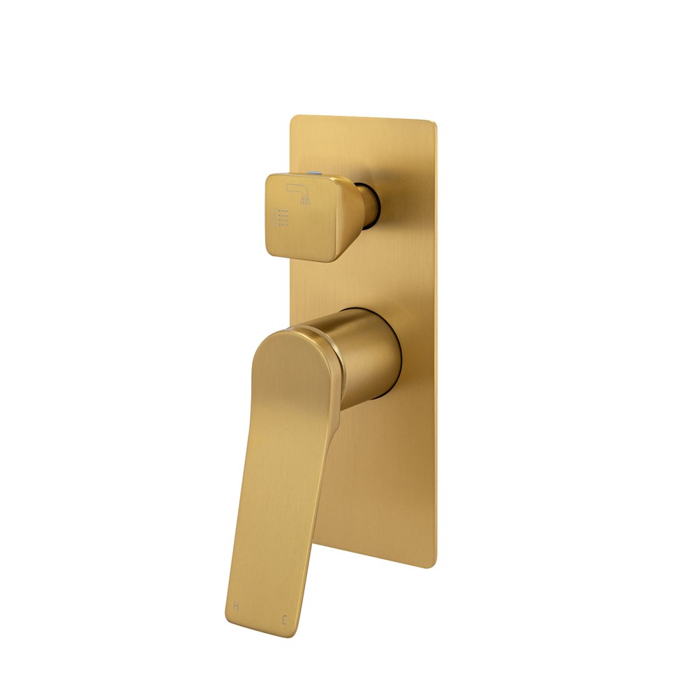 RUSHY - Brushed Brass Diverter Mixer 1 RUSHY - Brushed Brass Diverter Mixer