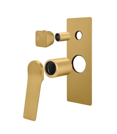 RUSHY Series Brushed Brass Diverter Mixer Trim Kit (match CLPD)