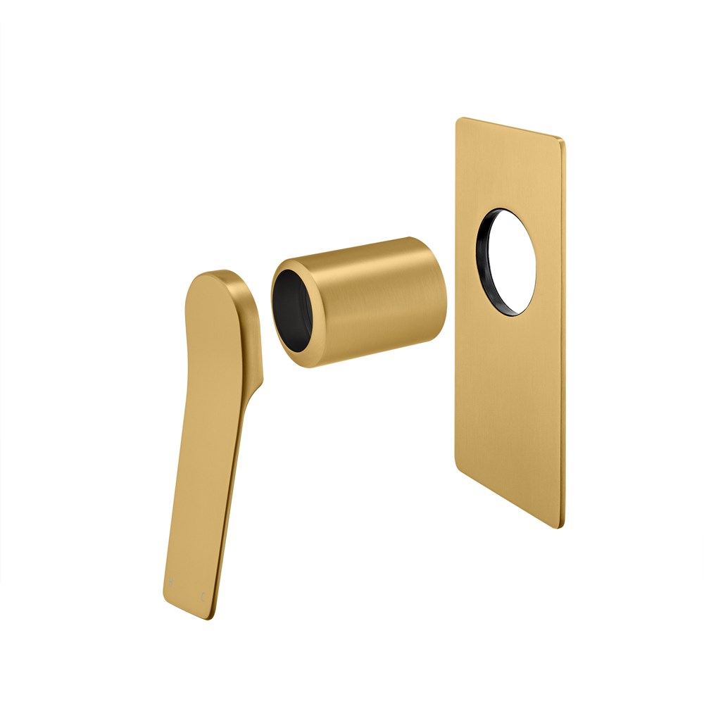 RUSHY Series Brushed Brass Wall Mixer Trim Kit (match CLPM) 1 RUSHY Series Brushed Brass Wall Mixer Trim Kit (match CLPM)