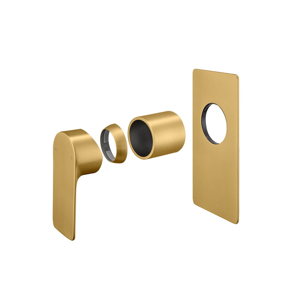 VOG Series Brushed Brass Wall Mixer Trim Kit (match CLPM) 1 VOG Series Brushed Brass Wall Mixer Trim Kit (match CLPM)