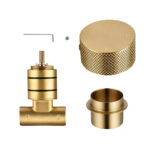 Progressive Brushed Brass Handle