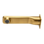 IVANO Series 180mm Brushed Brass Bathtub/Basin Wall Spout(with back plate)