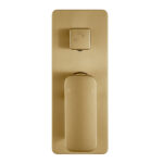 IVANO Series Brushed Brass Wall Mixer with Diverter Trim Kit(match CLPD)