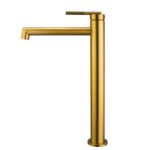 CADDENCE - Brushed Brass Basin Mixer