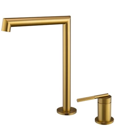 CADDENCE - Brushed Brass Basin Mixer