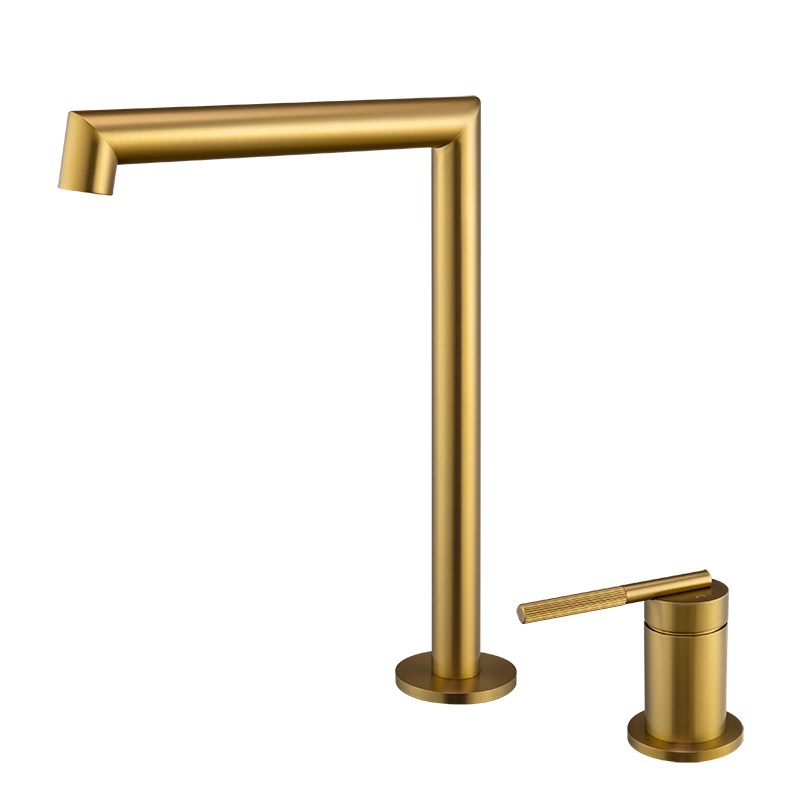 CADDENCE - Brushed Brass Basin Mixer 1 CADDENCE - Brushed Brass Basin Mixer