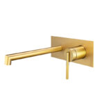 CADDENCE Series Brushed Brass Spout Mixer Trim Kit Only (match CLPS)