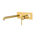 CADDENCE Series Brushed Brass Spout Mixer Trim Kit Only (match CLPS)