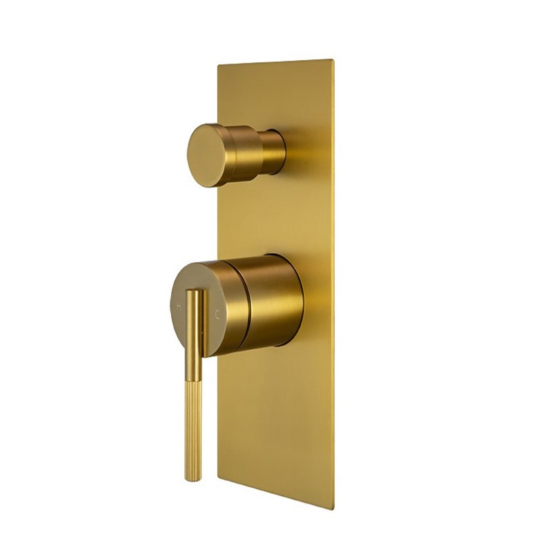 CADDENCE - Brushed Brass Diverter Mixer 1 CADDENCE - Brushed Brass Diverter Mixer