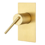 CADDENCE Series Brushed Brass Wall Mixer