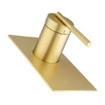CADDENCE Series Brushed Brass Wall Mixer