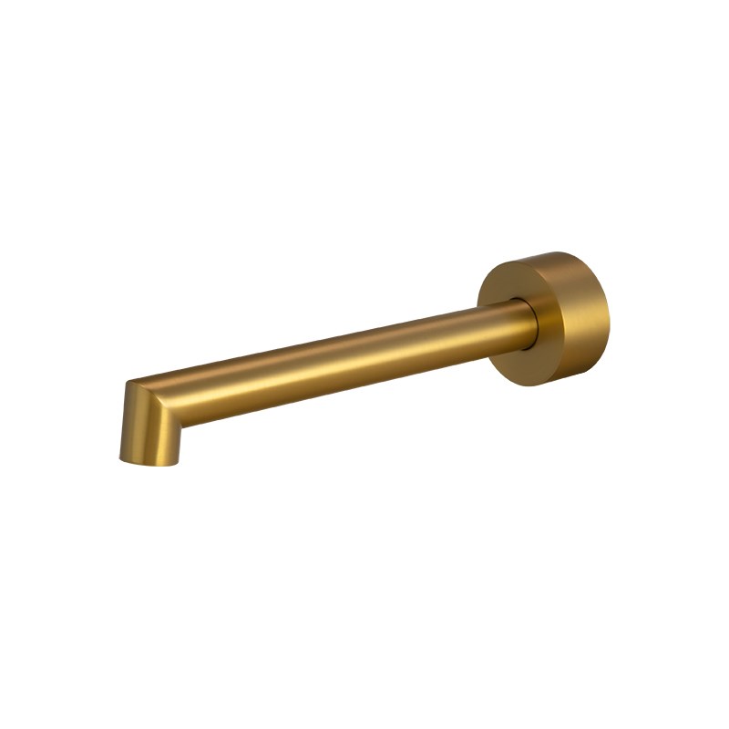 CADDENCE Series 200mm Brushed Brass Bathtub/Basin Wall Spout 1 CADDENCE Series 200mm Brushed Brass Bathtub/Basin Wall Spout