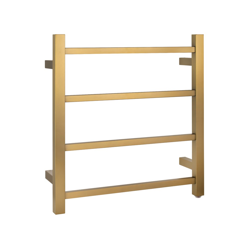 Brushed Brass Heated Towel Rack 4 Bars 1 Brushed Brass Heated Towel Rack 4 Bars