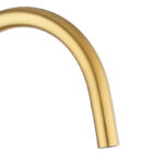 Brushed Brass Standard Slim Stainless Steel Kitchen Mixer With 360° Swivel Spout
