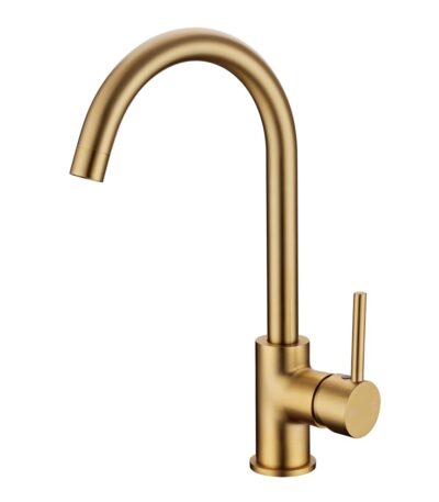 Brushed Brass Standard Kitchen Mixer