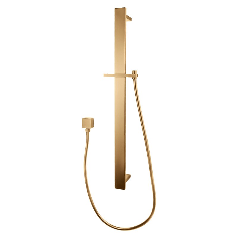 Brushed Brass Shower Rail 1 Brushed Brass Shower Rail