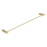 600mm Brushed Brass Single Towel Rail