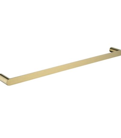 RUSHY - 600mm Brushed Brass Single Towel Rail