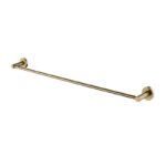 LUCID PIN - 800mm Brushed Brass Cuttable Single Towel Rail