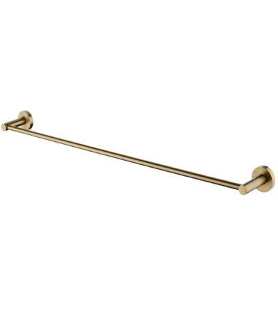 LUCID PIN - 800mm Brushed Brass Cuttable Single Towel Rail