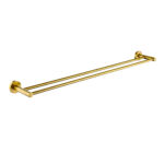 LUCID PIN - Brused Brass Cuttable Double Towel Rail