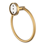 LUCID PIN - Brushed Brass Towel Ring